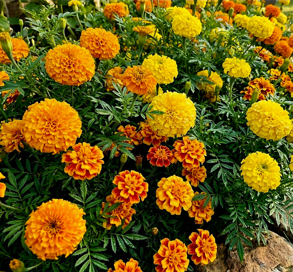Premium Hand-Harvested Marigold Seed Mix (~100+ Seeds per pk)– Vibrant Garden Favorites!